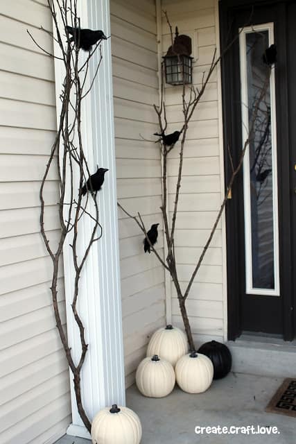 Raven Halloween Porch decoration ideas