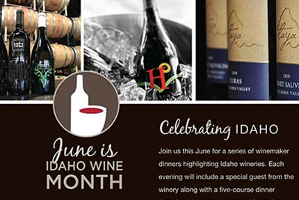 Celebrating Idaho Wine Month