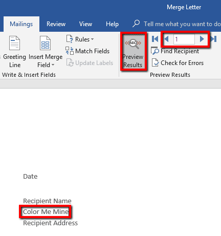 How To Perform A Mail Merge In Word Using An Excel