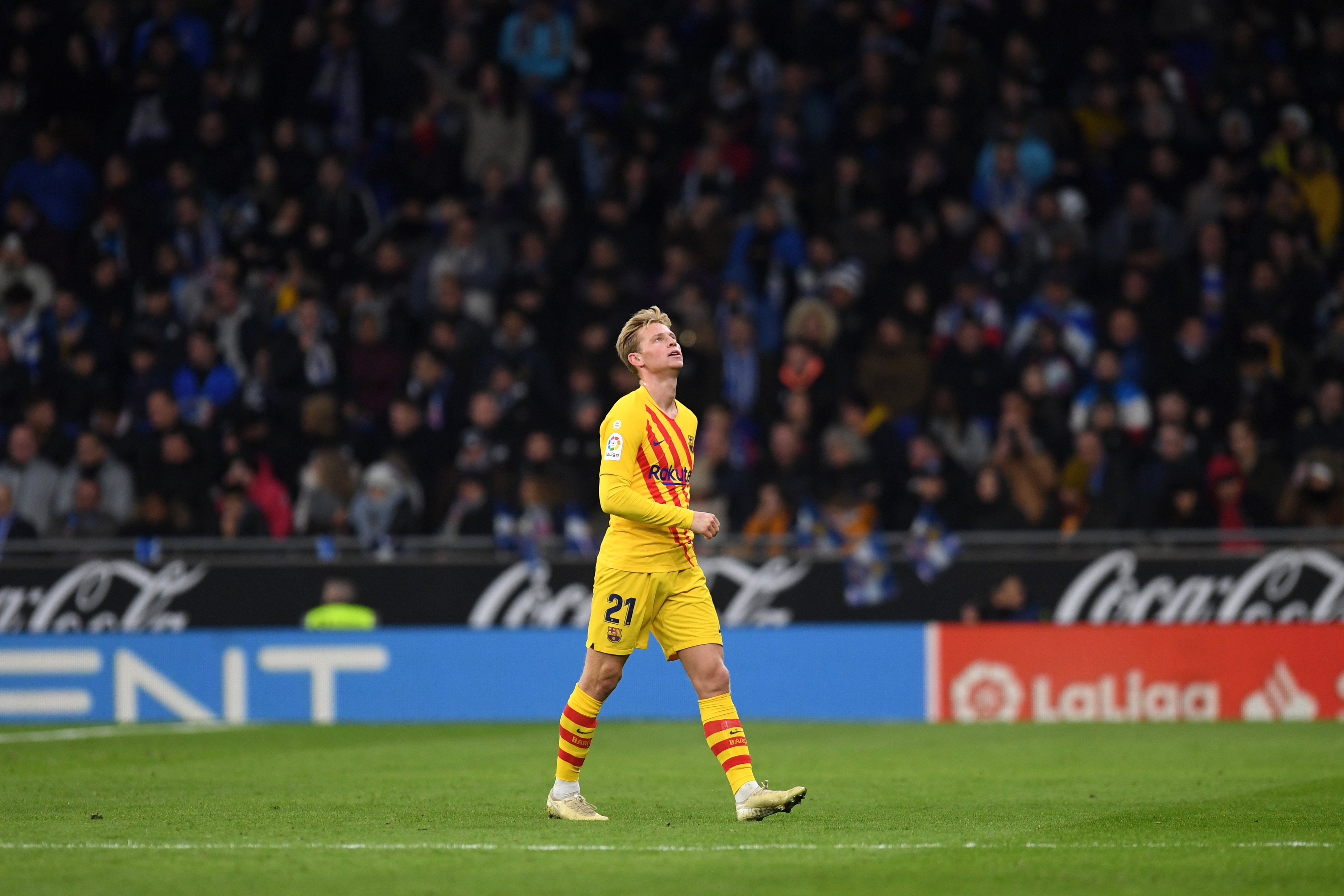 Frenkie de Jong could be sold by Barcelona (Photo by Alex Caparros/Getty Images)
