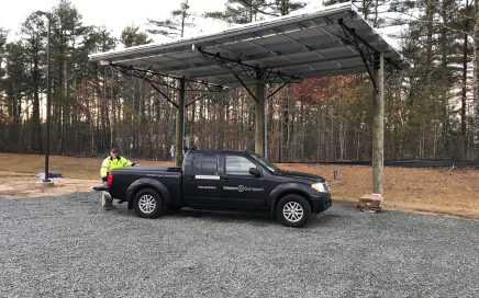 West Wareham Timber Pile Solar Canopy