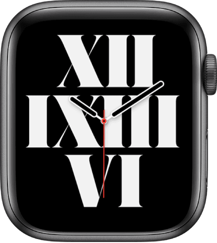 Typograph apple watch face