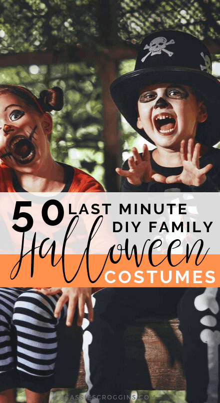 diy last minute family halloween costumes
