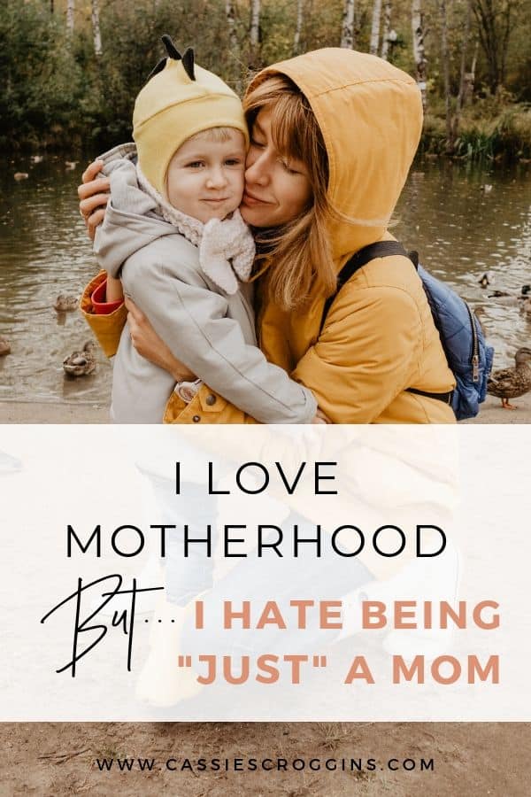love motherhood but hate being just a mom