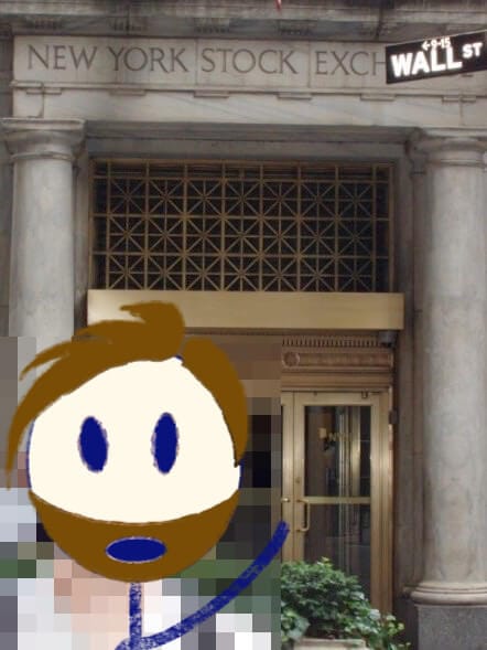 Me on Wall Street in 2008 at the NYSE