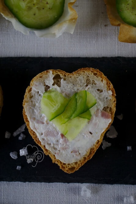 Minitartelettes zum Bloggeburtstag 7 Brot mit Herz