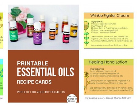 Printable Essential Oil Recipe Cards
