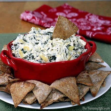15 Easy Recipes - Healthy Spinach Dip