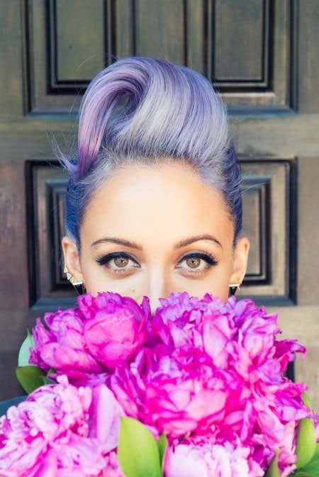 Nicole Richie's Periwinkle Hair for Paper Magazine