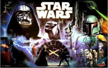 Stern Star Wars Backglass Stern Star Wars Backglass