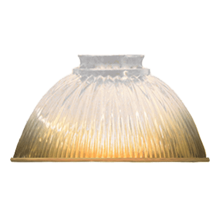 Small Holophane Dome Shade Amber 60mm Gallery Neck