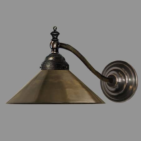 wall light antique metal cone shade