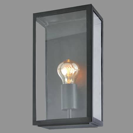 Wall Light Oblong Box Black