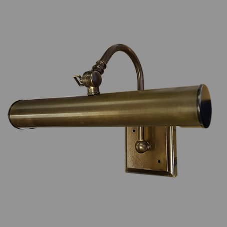 Picture Light Antique finish 32cm long Solid Brass