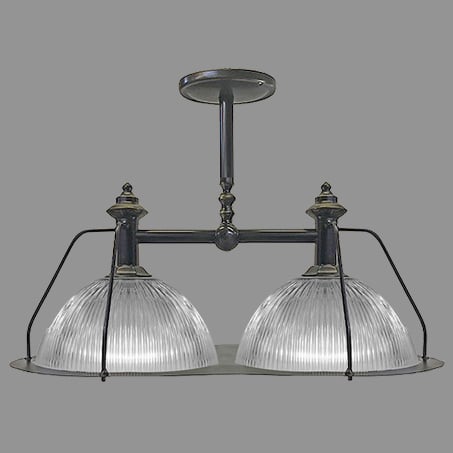 Double Holophane dome Pendant