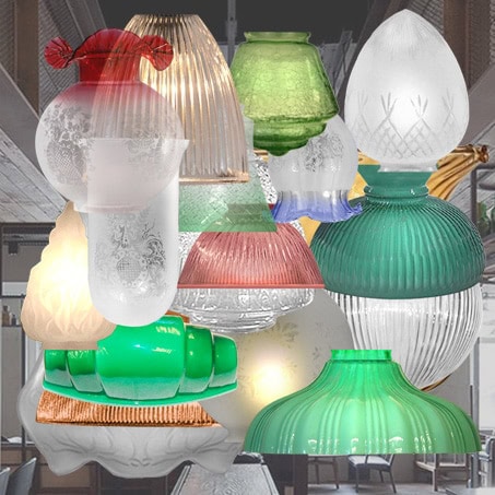 Glass Lighting Shades Assorted Finishes