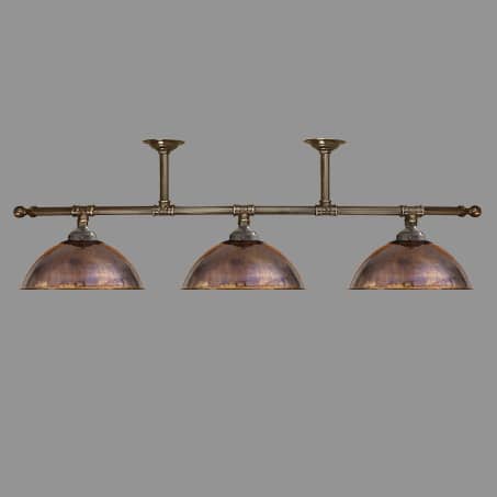Lighting Pendant 3 Light Bar Copper Dome shades