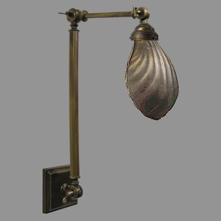 Industrial Swivel Shell Light Antique.