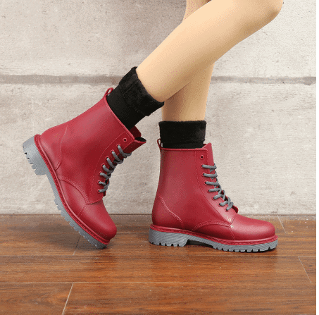 trendy colorful boots for dresses