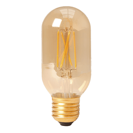 TUBULAR LAMP E27 GOLD FINISH
