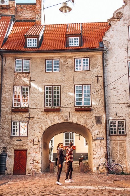 A Fabulous Guide To One Day In Riga 12 P Walking underneath the Swedish Gate in Riga, Latvia