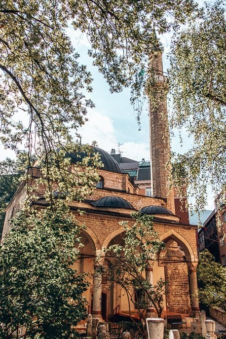 A One Day Itinerary For Sarajevo 4 P A mosque in the city of Sarajevo, Bosnia & Herzegovina