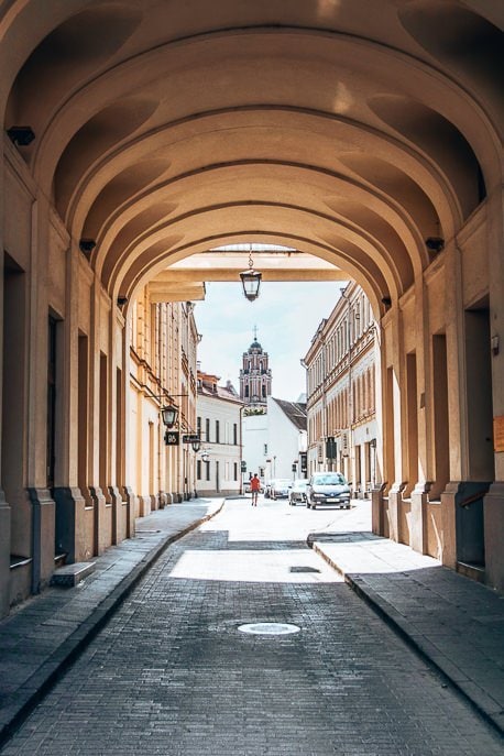 How To Make The Most Of 24 Hours In Vilnius 4 P Underneath the arches on the streets of Vilnius, Lithuania