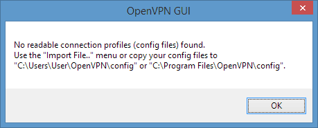 No config files found