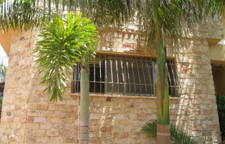 בריקים מפירוק צהוב רחב - חיפוי קיר חיצוני