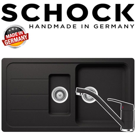 Kit chiuveta Schock Formhaus D-150 si baterie Schock Cosmo Nero Kit chiuveta Schock Formhaus D-150 si baterie Schock Cosmo Nero