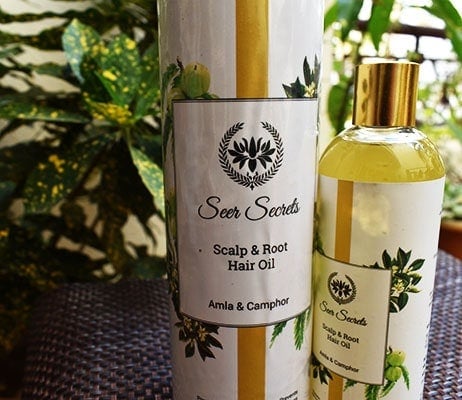 Seer Secrets Amla and camphor scalp & root hair oil review