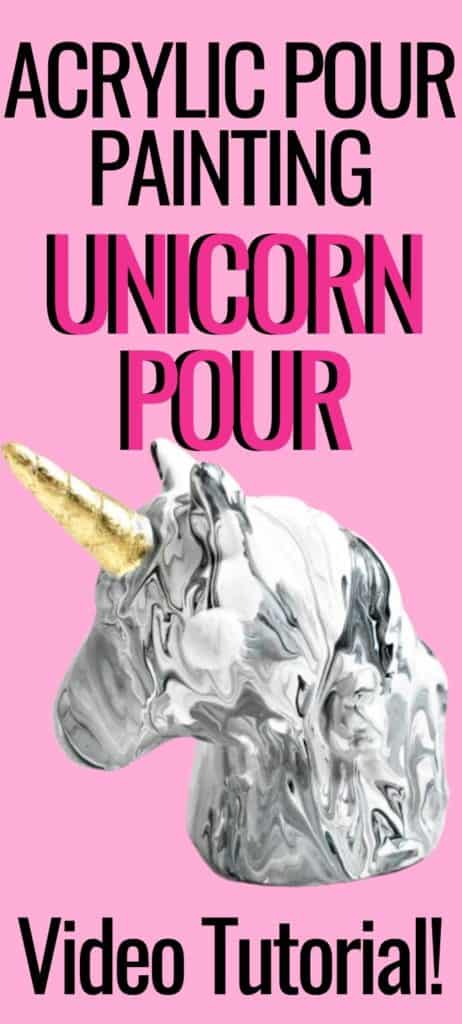 Fun And Fanciful Acrylic Pour Painting Unicorn Art Homebody Hall