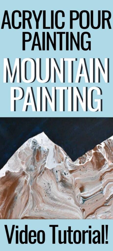 Step By Step Mountain Painting With Acrylic Paint Pouring