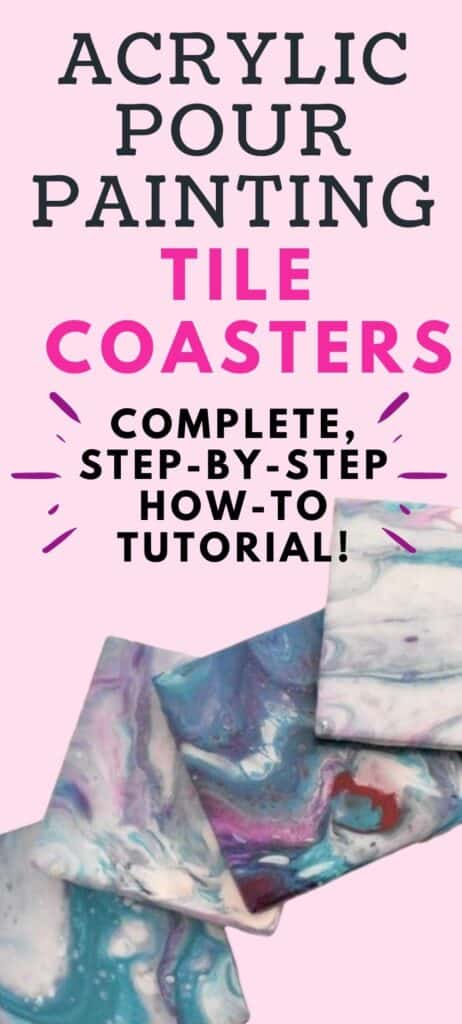 Diy Marbled Resin Coasters With Acrylic Pouring Homebody Hall