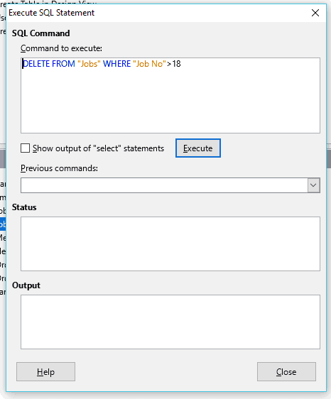 11 SQL Statement Delete 11 SQL Statement Delete