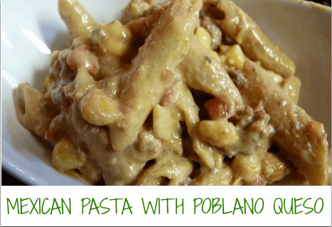 Mexican Pasta with Poblano Chicken