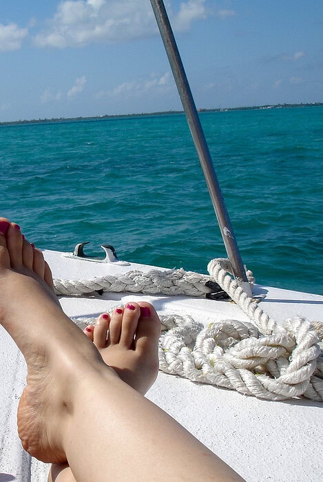 To the sandbar Cayman Islands