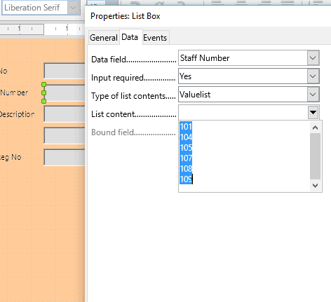 16 Properties List Box 16 Properties List Box