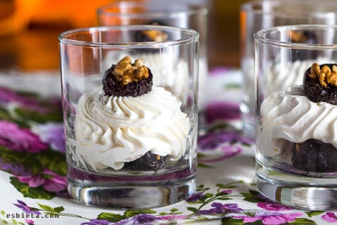 postre de chocolate blanco