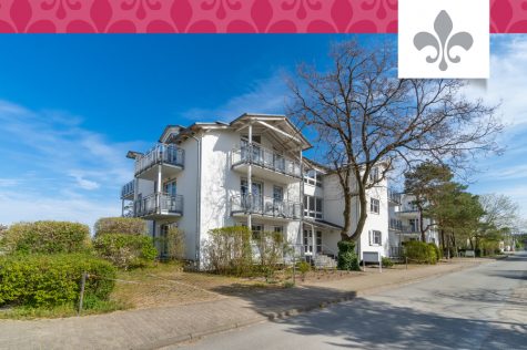 IN ERSTER REIHE ZUM STRAND ZWEI-ZIMMER FERIENWOHNUNG MIT BALKON UND TERRASSE, 18556 BREEGE, Etagenwohnung