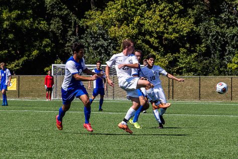 Shepherds Casey Capizzi send the ball up field