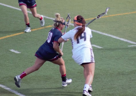 Erin Phalen defending against Shippensburg