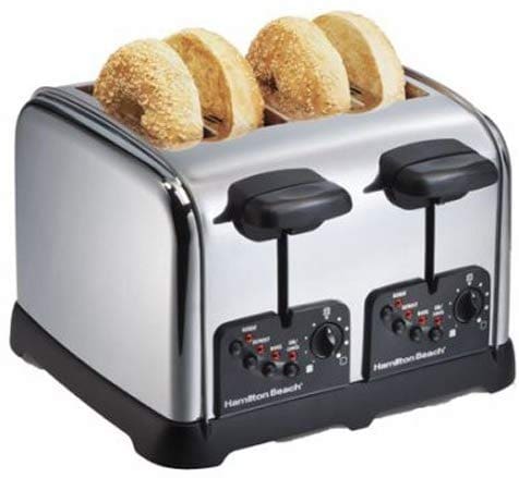 Hamilton Beach Classic Chrome 4 Slice Toaster Hamilton Beach Classic Chrome 4 Slice Toaster