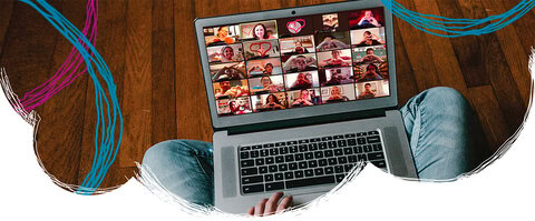 CIP at a Glance 15 College student using laptop for virtual class.