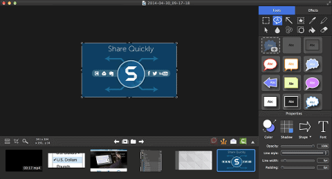 Een schermafbeelding van SnagIt.