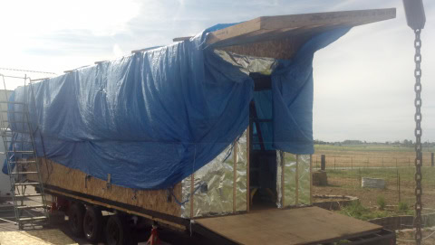 roadtrip with bad weather on the way = cover the house!