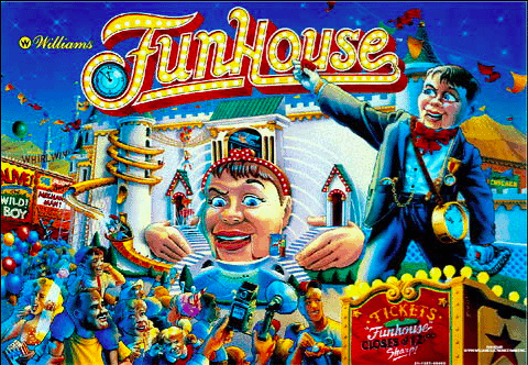 Funhouse Pinball Backglass Funhouse Pinball Backglass