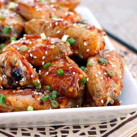 Spicy Baked Orange Chicken Wings