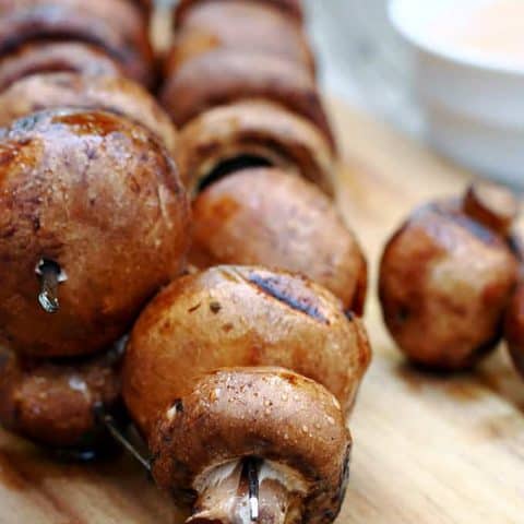 Balsamic Grilled Mushroom Kabobs