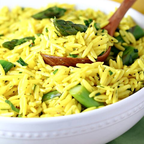 Lemon Orzo Asparagus Salad